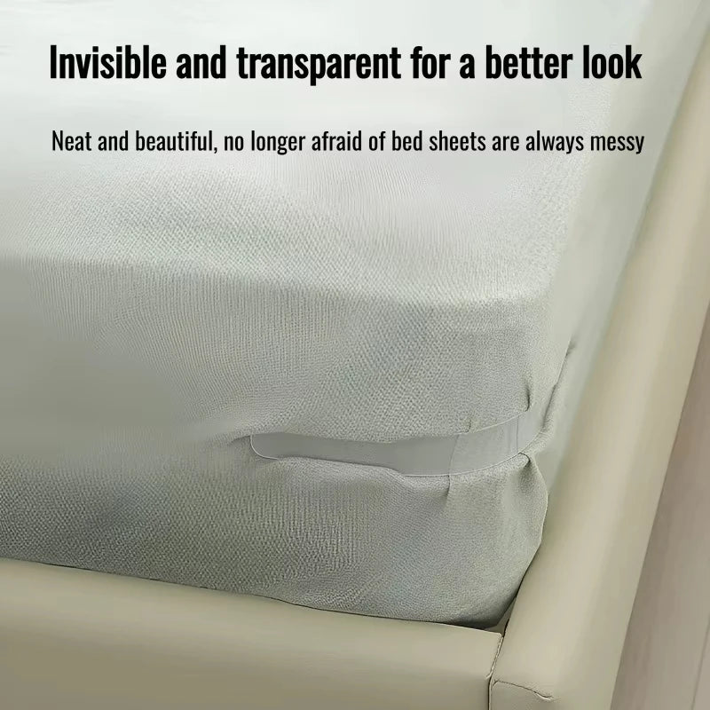 Invisible Bed Sheet Clips - No-Slip Fasteners