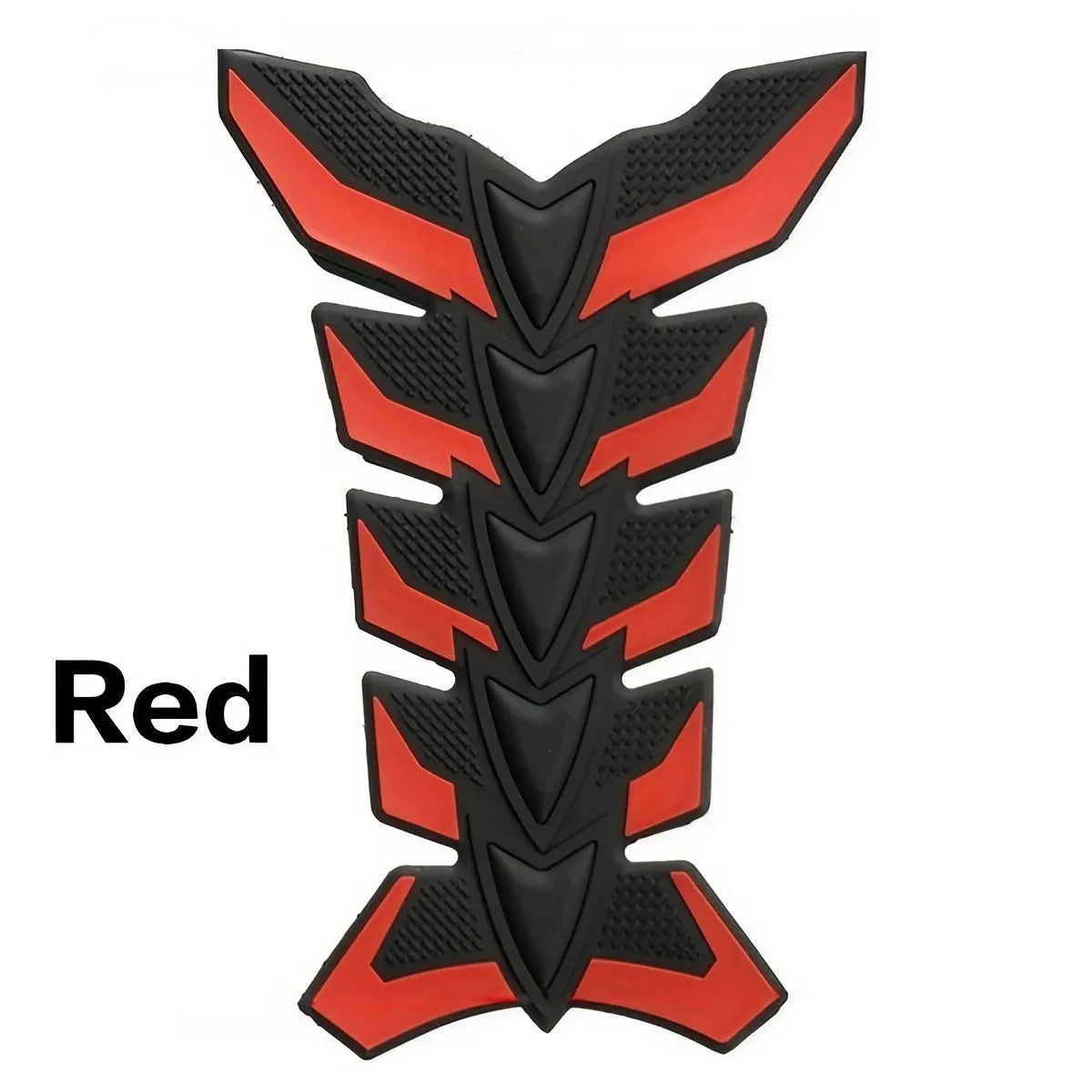 Red fish bone design 3D carbon fiber motorcycle tank pad protector