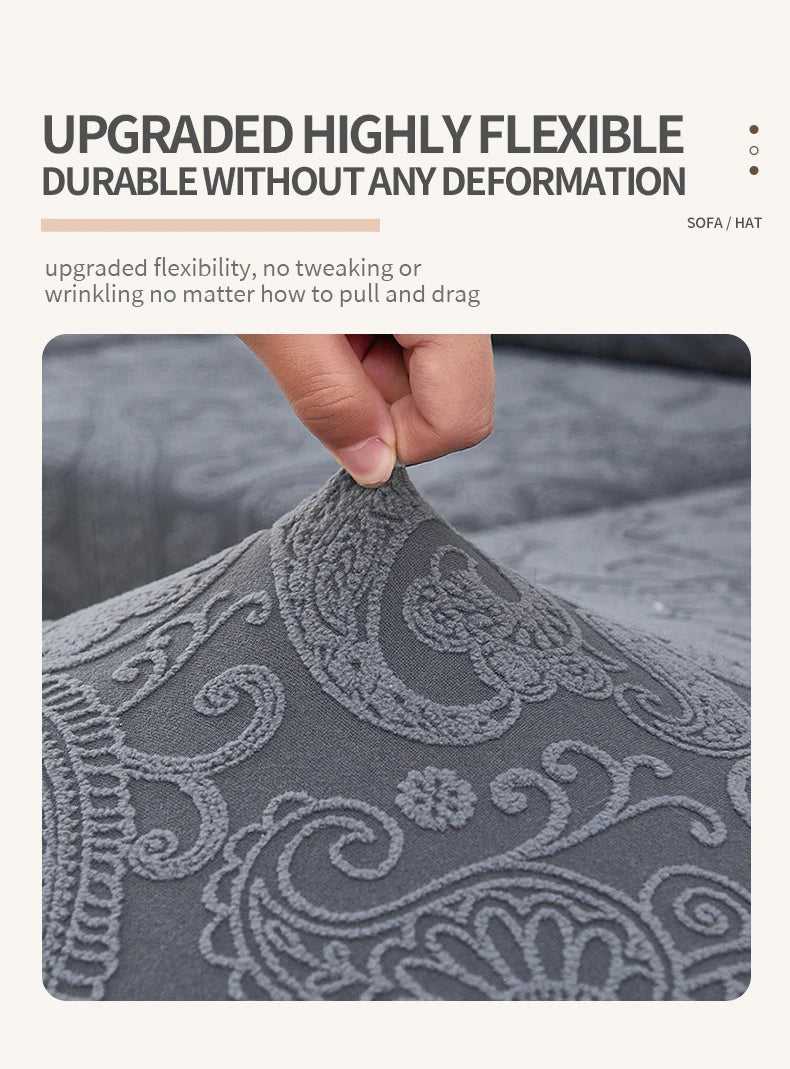 Jacquard Sofa Cushion Cover – Pet-Friendly & All-Season Protection