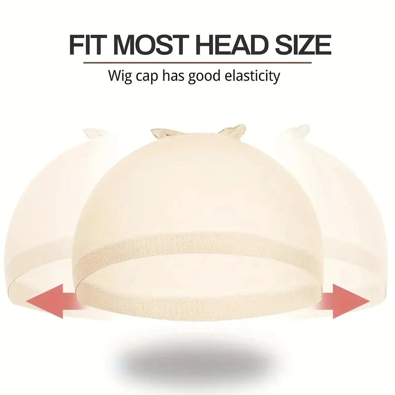 Stretchy Nylon Wig Cap - Nude Beige
