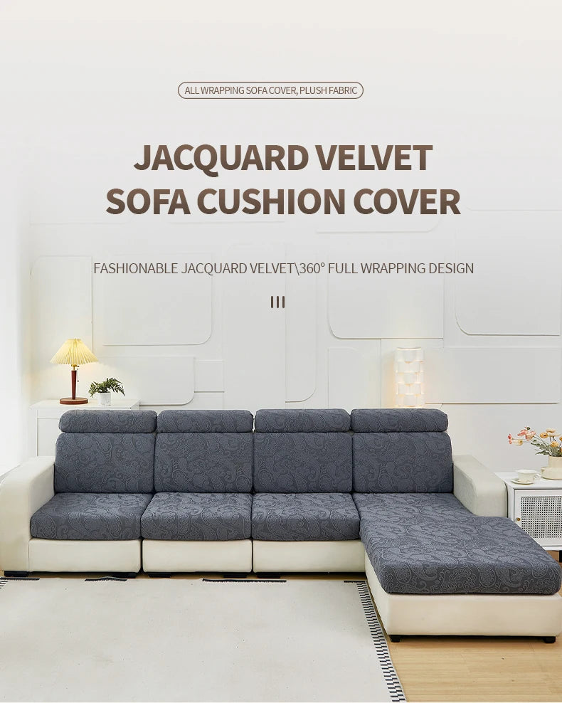 Jacquard Sofa Cushion Cover – Pet-Friendly & All-Season Protection
