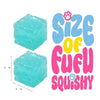 Aqua Blue Cheese Squishy Stress Relief Toy