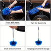 Extendable Cobweb Duster with Microfiber Head & Lightweight Aluminum Pole