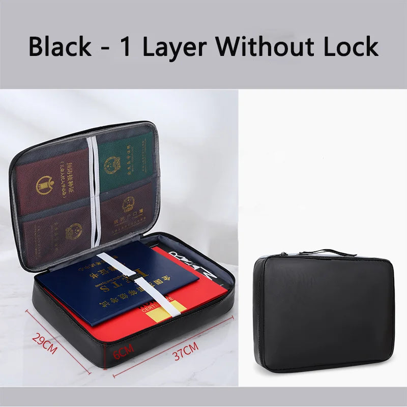 Fireproof & Waterproof Document Organizer Bag