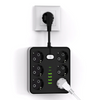 6-Outlet Wall Power Strip with USB-C Charging