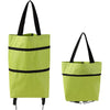 2-in-1 Foldable Shopping Cart Trolley Bag with Wheels