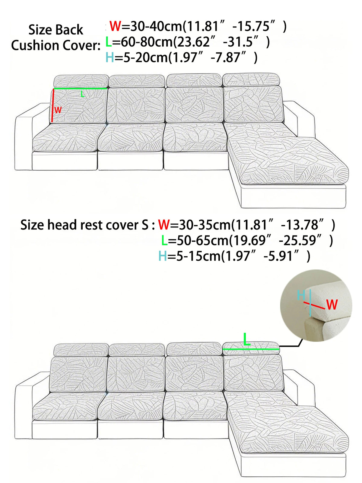 Jacquard Sofa Cushion Cover – Pet-Friendly & All-Season Protection