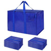 Extra large heavy duty waterproof moving bags in blue with handles and zippers