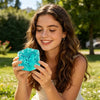 Aqua Blue Cheese Squishy Stress Relief Toy