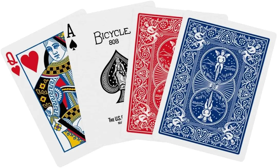 Bicycle Rider Back Playing Cards – 2 Standard Decks (Red & Blue)
