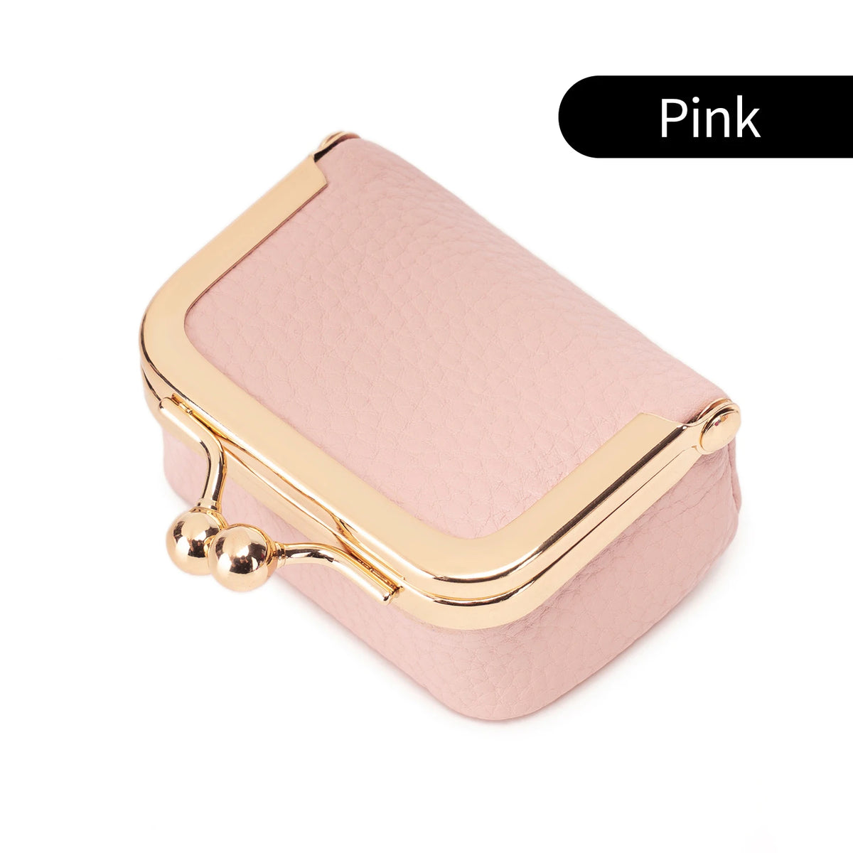 Vintage PU Leather Jewelry Box with Kiss Lock Closure