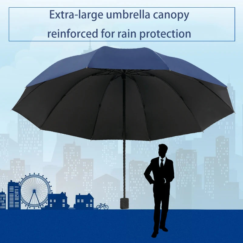 Parapluie Pliant Extra-Large pour le Soleil et la Pluie
