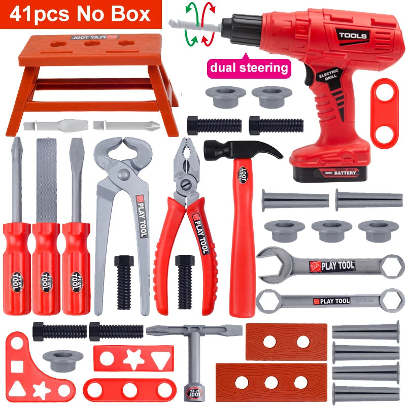 Electric Pretend Play Tool Set for Kids