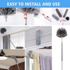 5-in-1 Microfiber Duster with 111-Inch Extension Pole