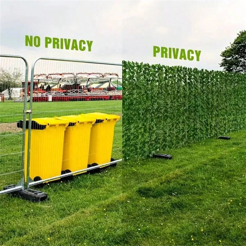 Panel de Valla de Privacidad con Hiedra Artificial