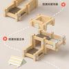 Natural Wooden Cabin Building Kit – DIY Forest House Blocks