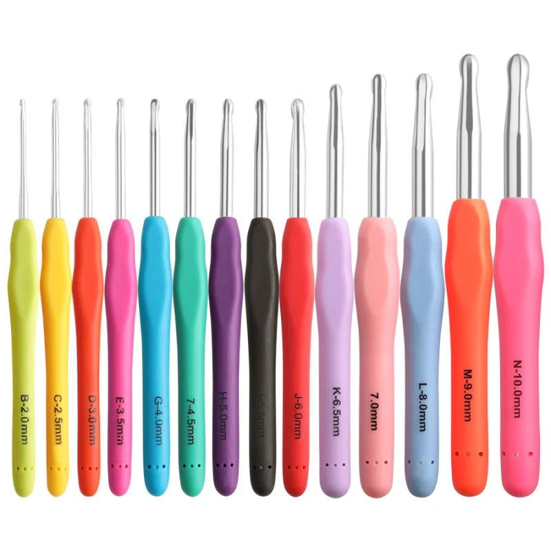 Aluminum Crochet Hook Set for Chunky Yarn & DIY Crafts