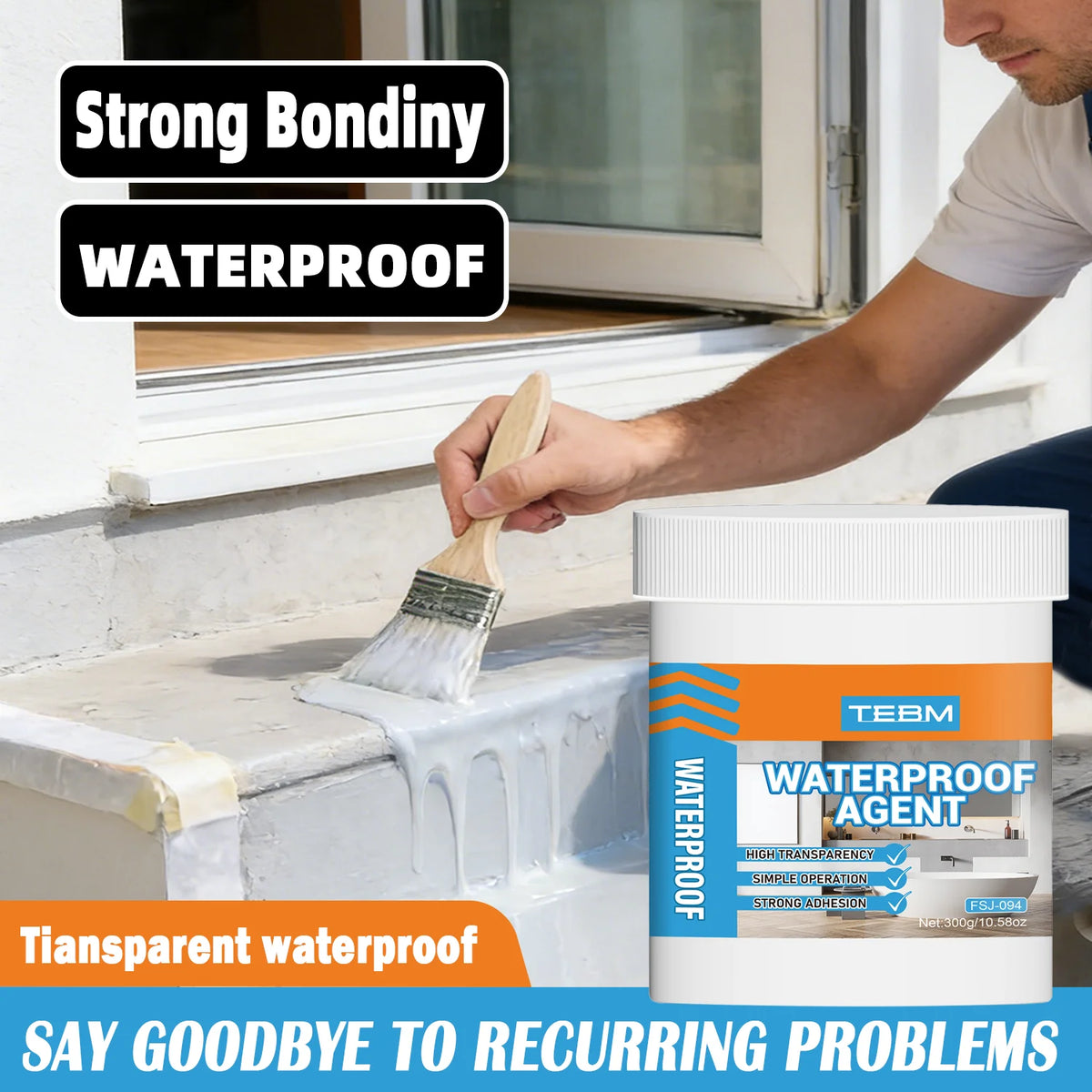 Transparent Waterproof Sealant for Home Repairs