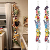 Bohemian Cotton Hanging Storage Chain with 20 Steel Clips