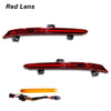 Red lens LED rear bumper reflector lights for 2018–2022 Honda Accord sedan with wiring harness