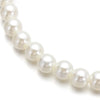 A strand of small, round white pearls forming an elegant chain strap.