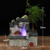 Resin Rockery Tabletop Water Fountain with Feng Shui Wheel
