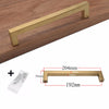 Golden Brass Square Cabinet Handles for Dressers and Drawers