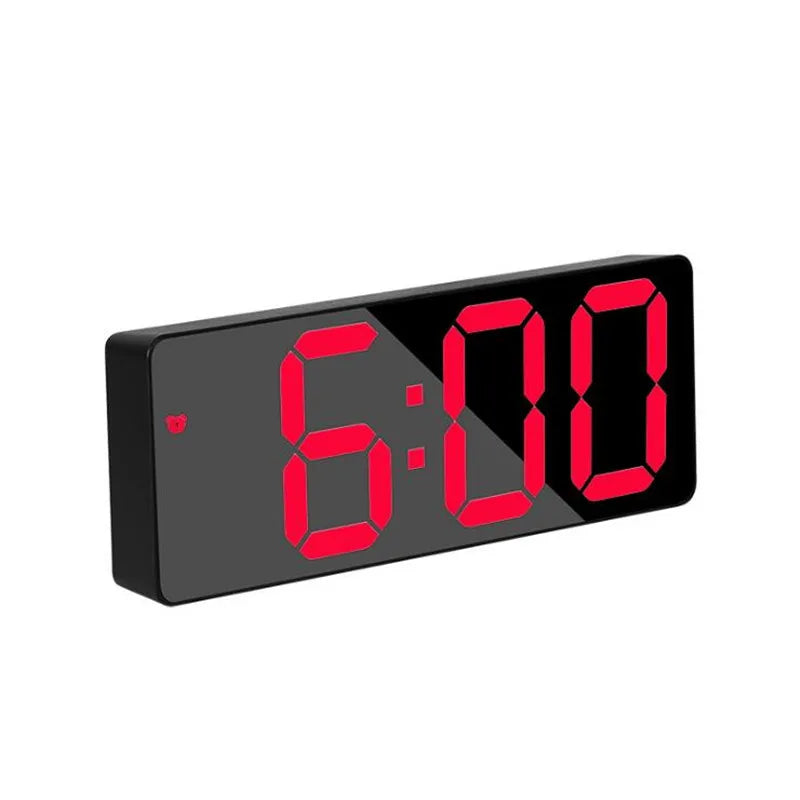 Modern LED Alarm Clock with Voice Control and Night Mode