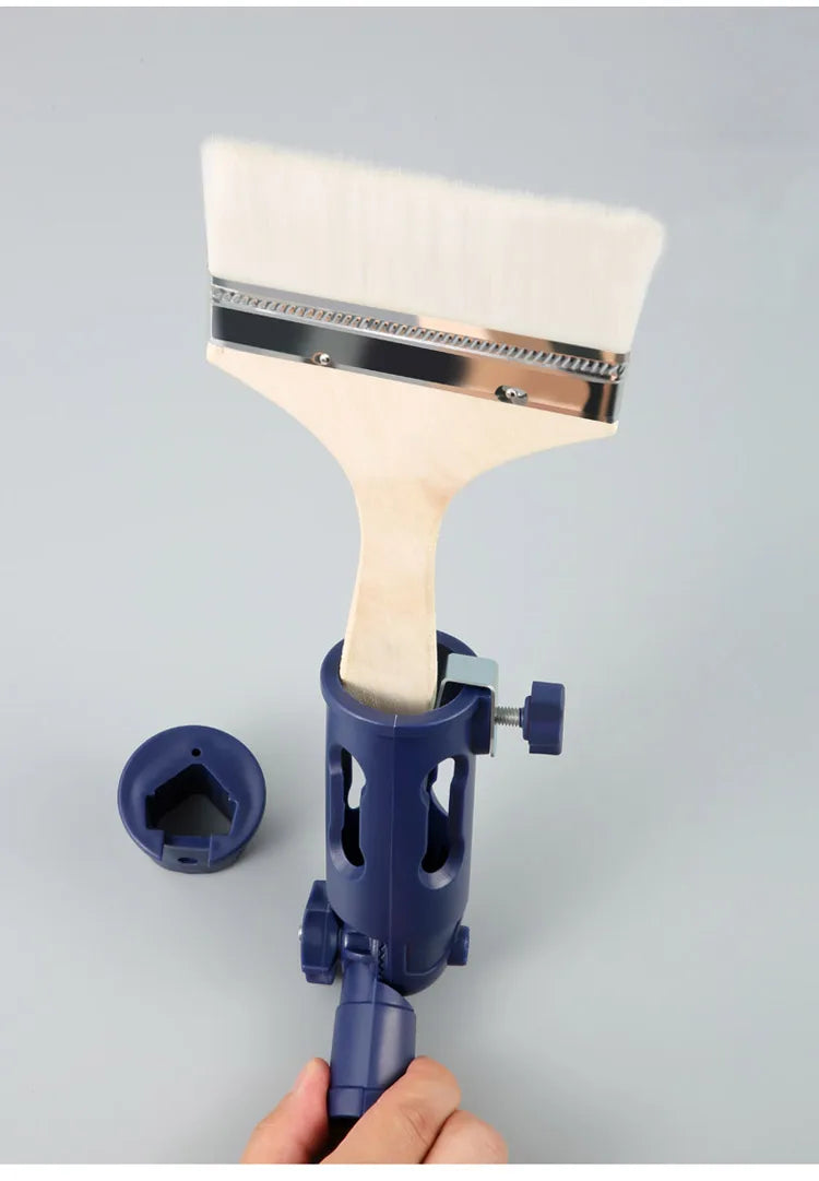 Multi-Angle Paint Brush Extension Clamp for Poles
