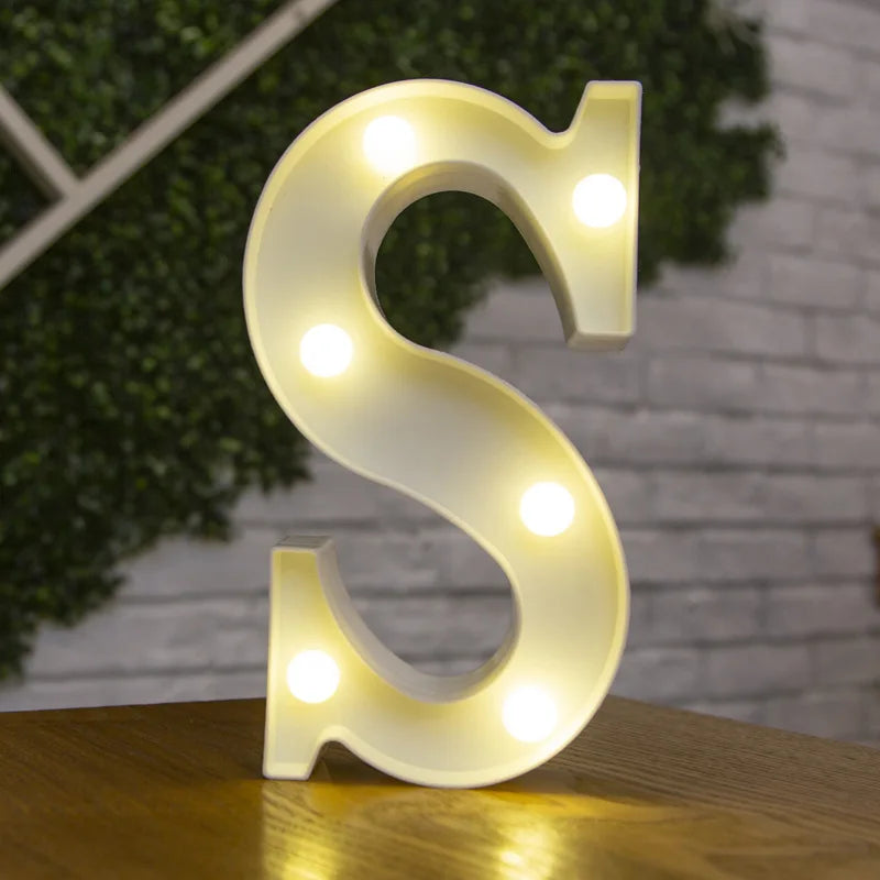 Glowing Alphabet LED Letter Lights for Decor
