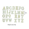 A set of wooden alphabet letters A through Z for a Montessori busy board