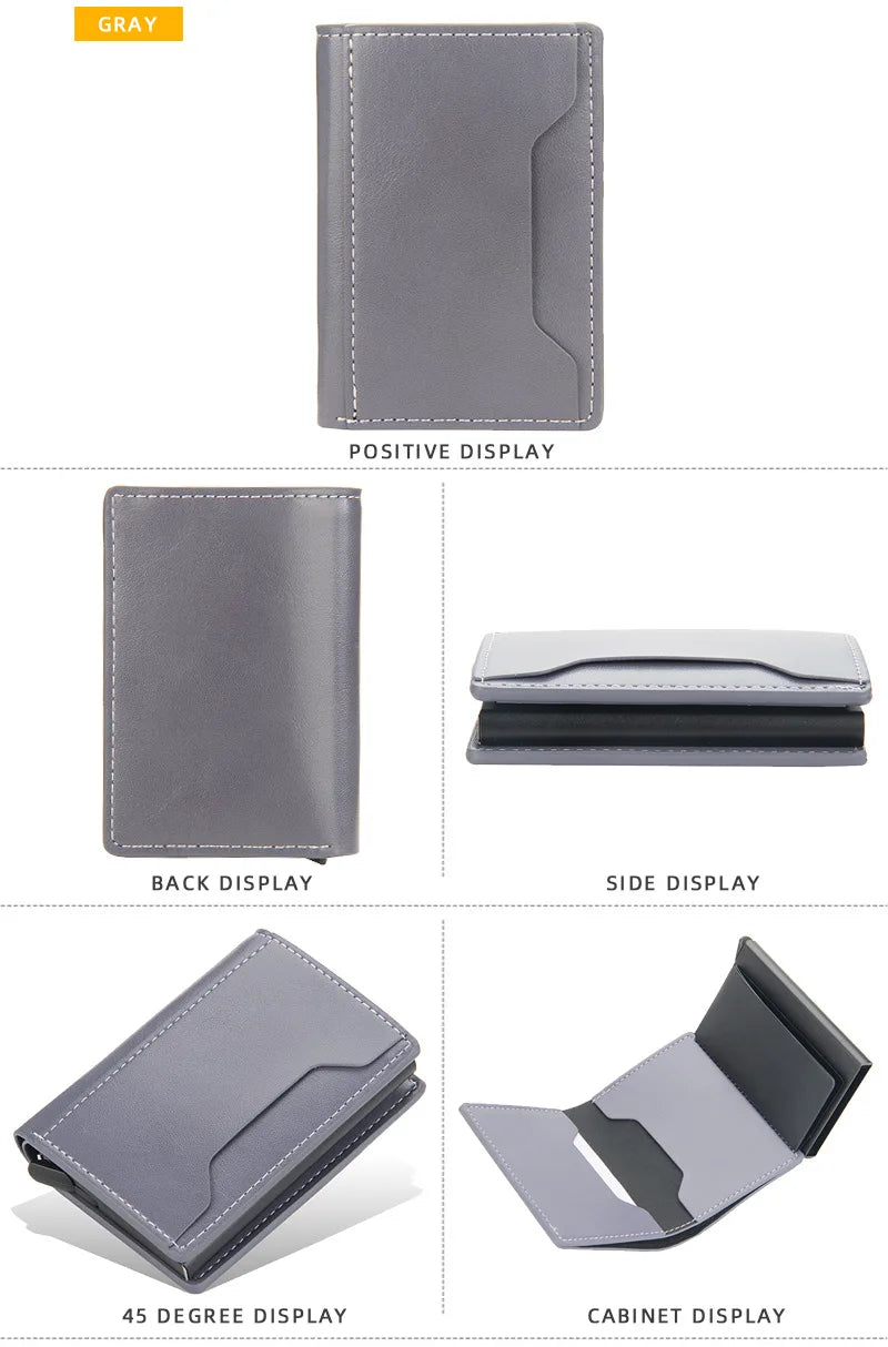 Carbon Fiber Mini RFID Blocking Wallet for Men