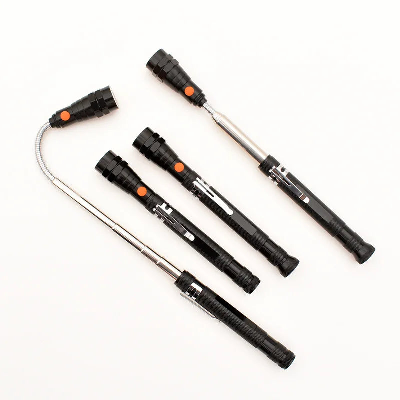 Magnetic Pickup Tool with LED Light — Telescopic & Flexible