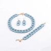 Colorful Acrylic Chain Necklace Set for Women