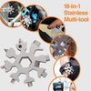 18-in-1 Stainless Steel Snowflake Multi-Tool with Key Ring