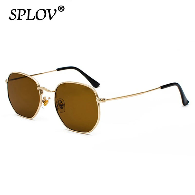 Hexagon Metal Frame Sunglasses