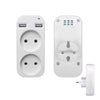 Compact EU Power Strip with USB Ports