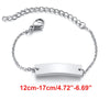 Personalized Stainless Steel Name Bracelet for Baby and Mom