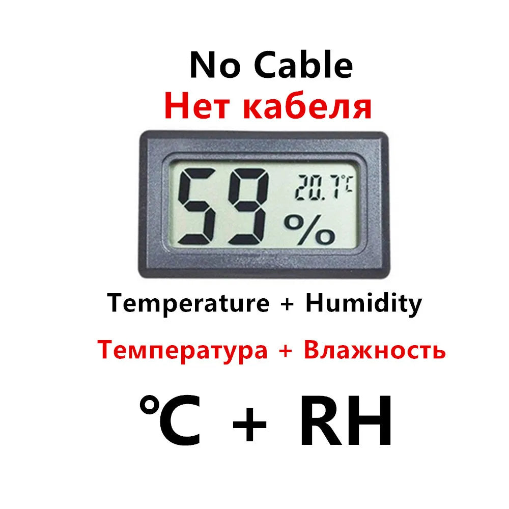 Mini Digital Thermometer and Hygrometer with Probe