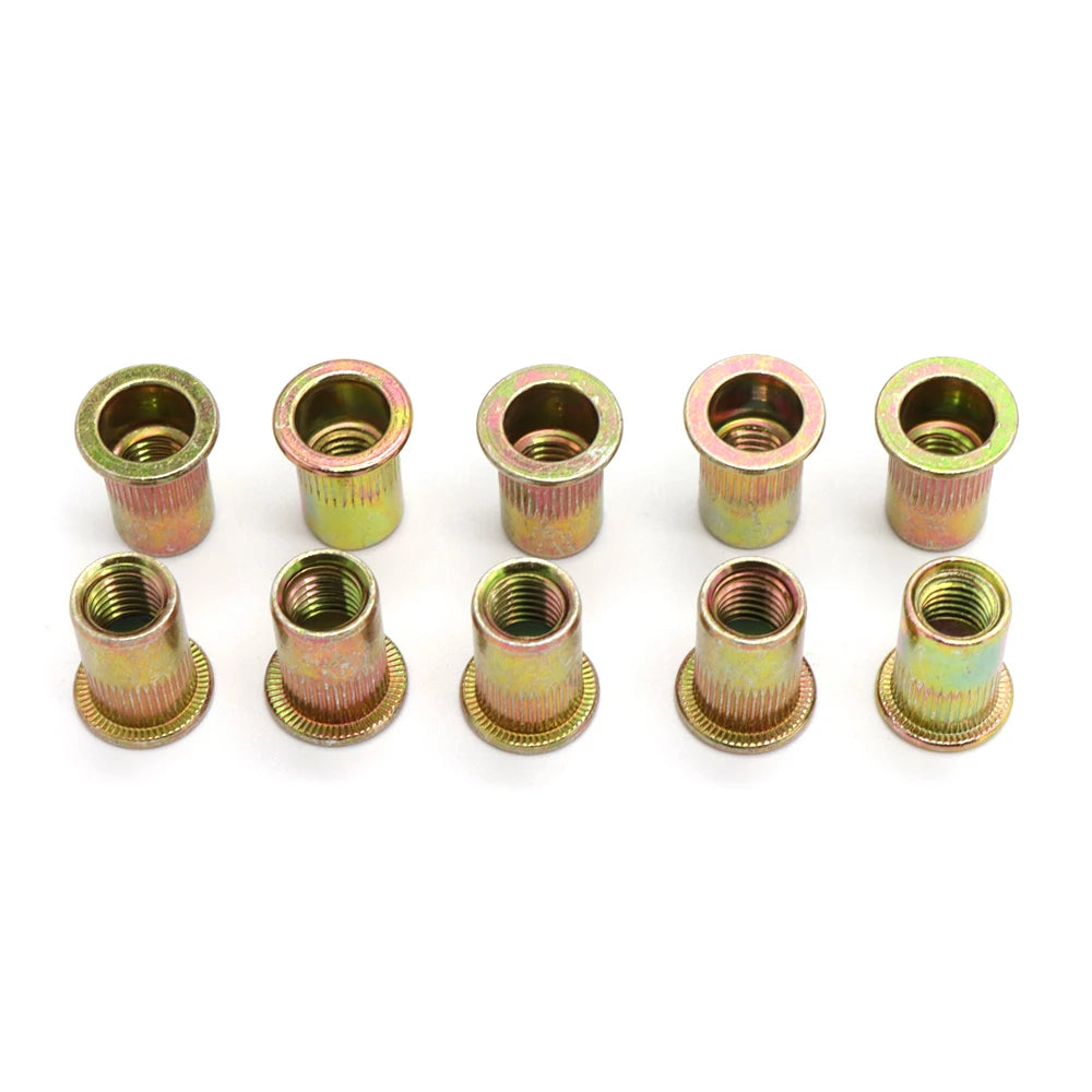 Zinc-Plated Carbon Steel Rivet Nuts Assortment