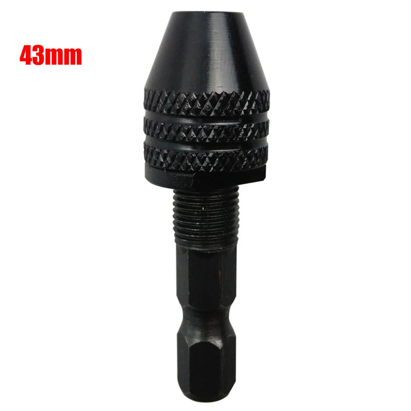 Mini Keyless Drill Chuck Adapter - 1/4" Hex Shank