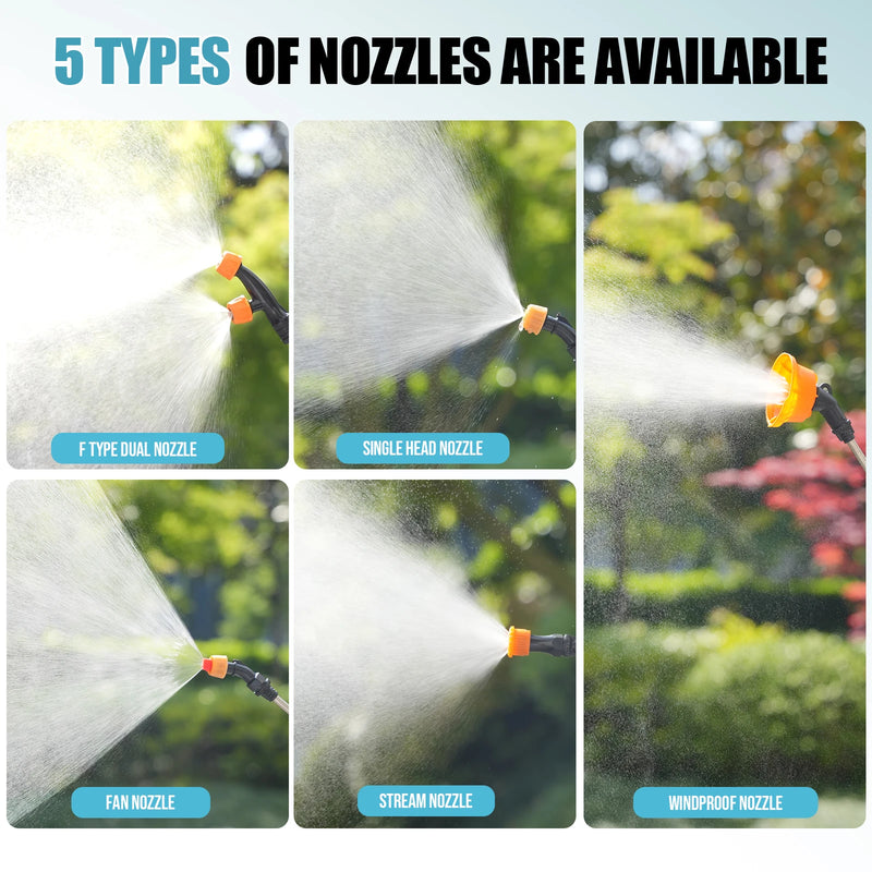 16L Electric Backpack Sprayer with Adjustable Pressure