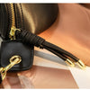 PU Leather Waist Pack with Chain Strap – Hands-Free Crossbody Belt Bag for Women