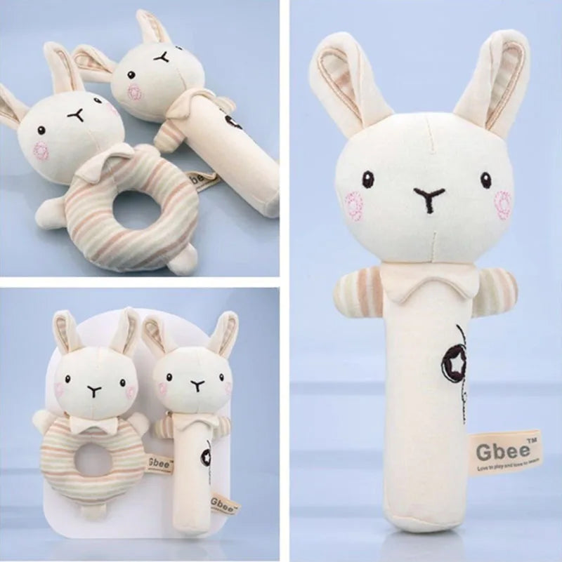 Adorable Plush Wrist Rattles for Baby Sensory Development