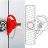 Portable Door Lock with Key for Travel Security