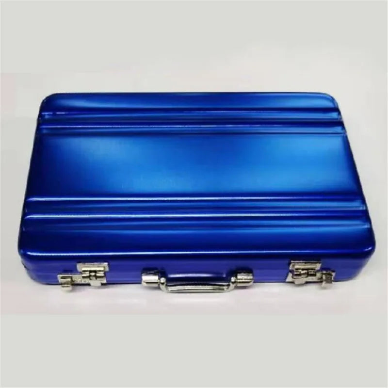 Aluminum Alloy Business Card Holder – Mini Suitcase Design