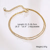 Personalized Initial Anklet in Stainless Steel