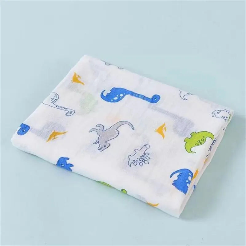 Super Soft Cotton Muslin Baby Swaddle Blanket