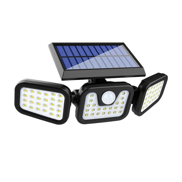 Solar-Powered LED Wall Light with Motion Sensor