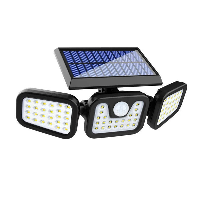 Solar-Powered LED Wall Light with Motion Sensor